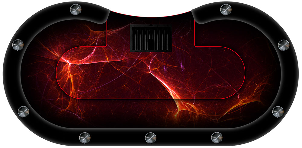 electrik-rouge table de poker electrique rouge