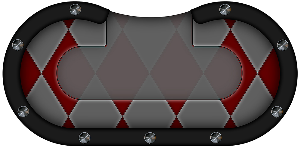 losanges-rouges table de poker losanges rouges