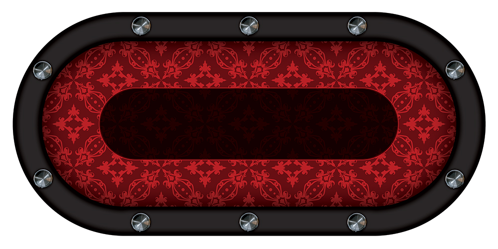 rouge-motifs table de poker rouge motifs
